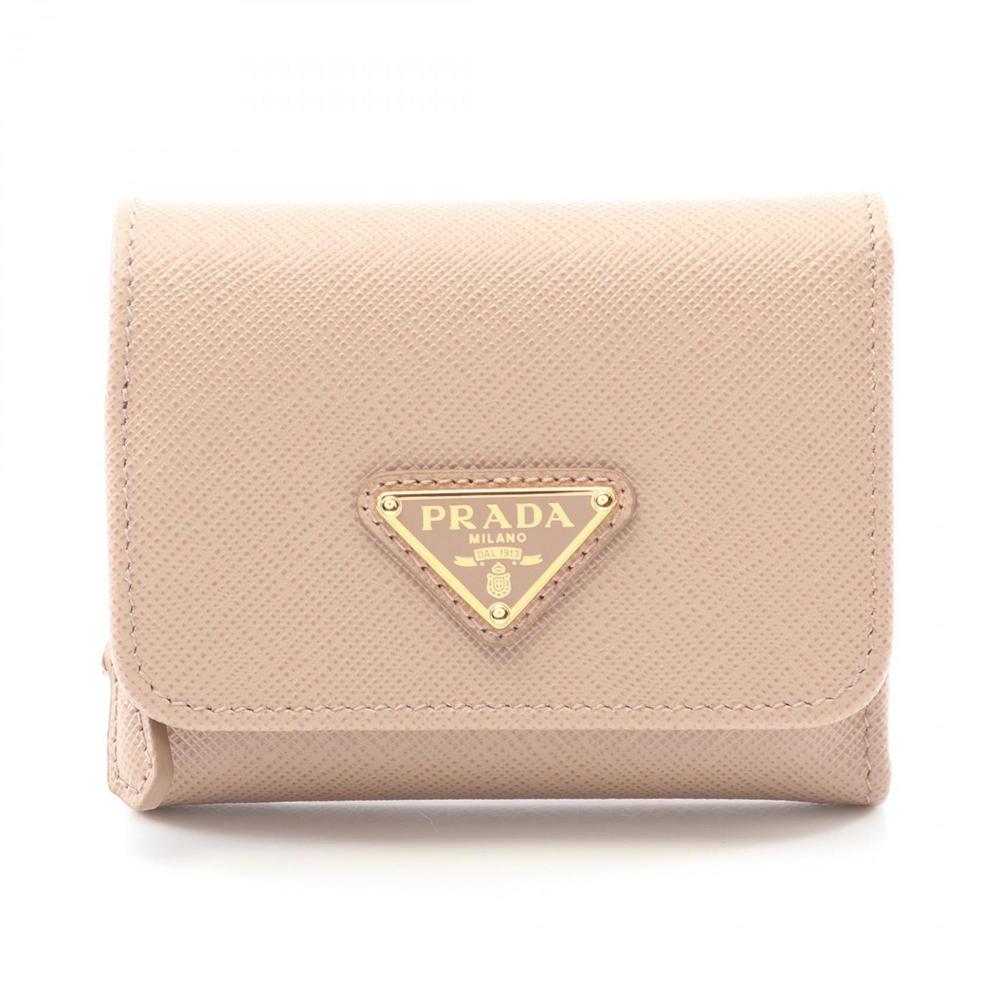 PRADA Pink Leather Saffiano Wallet - Picture 2 of 7